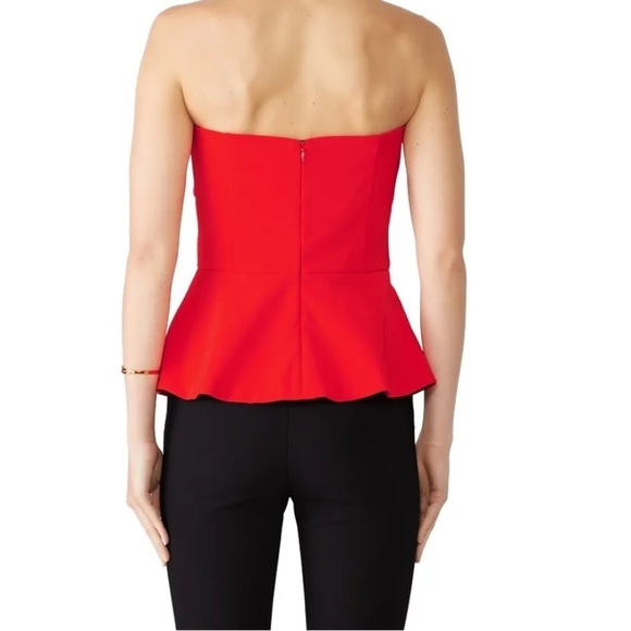 Anthropologie Adelyn Rae Strapless Bow Tie Top - Picture 3 of 12